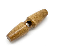 Galantéria - Veľký drevený gombík rohovka - 4752811_