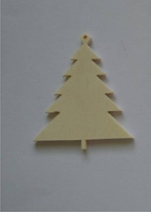 Komponenty - vianočné výseky - strom 5,8x5 cm - 4756193_