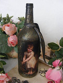 Nádoby - Vintage fľaša  I ... - 4771245_