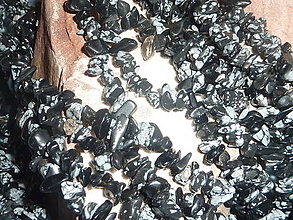 Minerály - Obsidián vločkový zlomky - 4785017_