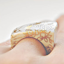 Prstene - Prsteň zlatý kvet / RING RING - gold - 4794008_