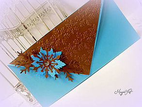 Papiernictvo - Vianočná obálka "Tyrkys v čokoláde" I. - 4797924_