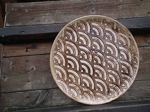Nádoby - Tanier Šupiny 28cm - 4804591_