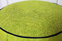 Úžitkový textil - Sedák v jarní zelené - 4809514_