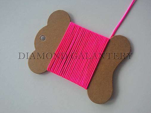  - Shamballa šnúrka nylonová neon pink - 1,5 mm - 4809731_