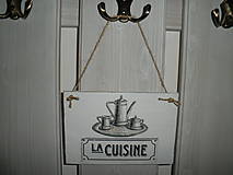 Vintage cedulka "La cuisine" I