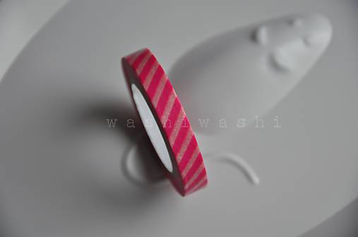 washi paska slim pink stripe