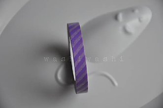 Papier - washi paska slim purple stripes - 4814347_
