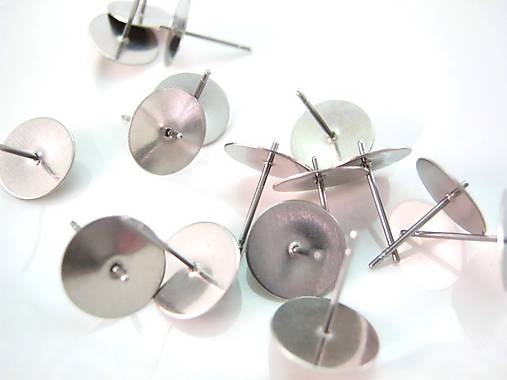 Komponenty - Puzetový driek s plôškou 10mm /M2136/ - nerezová oceľ 304 - 4816068_