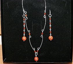 Sady šperkov - Oranžová sada - 4830678_