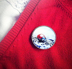 Brošne - brož Ladybird in red - 4834100_