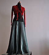 Sukne - Gray Eminence...hedvábná sukně 6ti-dílná (se spodničkou) - 4837547_