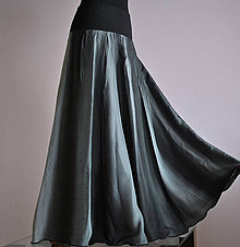 Sukne - Gray Eminence...hedvábná sukně 6ti-dílná (se spodničkou) - 4837549_