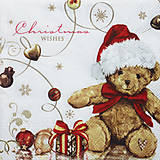 Papier - Christmas Teddy - Vianočný Teddy - 4853775_
