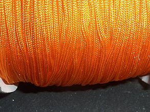 Galantéria - Nylonová šnúrka 1,5mm oranžová 44 - 4859882_
