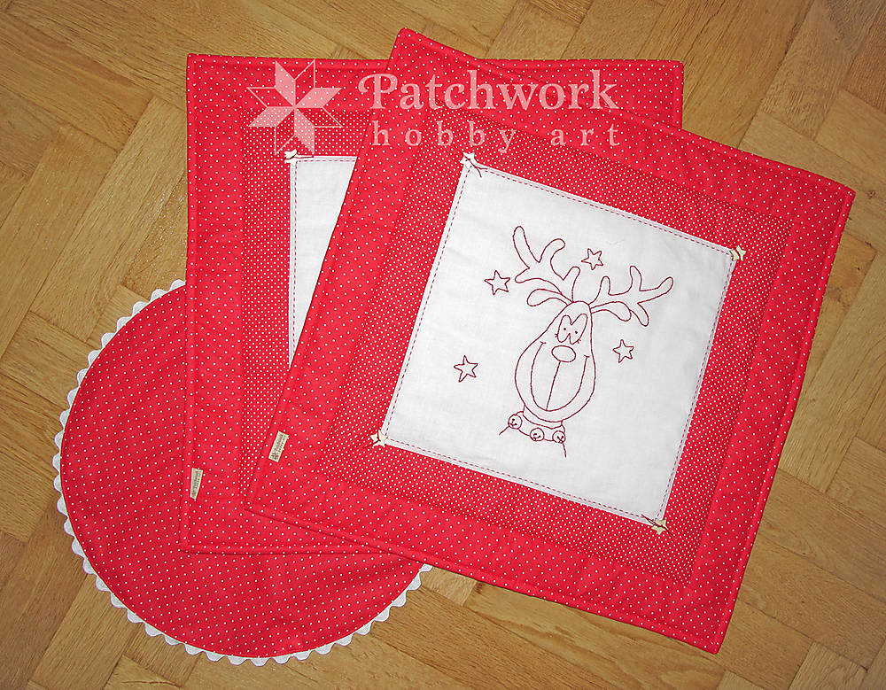 Vianočný sobík - červená sada