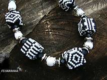 Náhrdelníky - BLACK AND WHITE náhrdelník - 4884534_