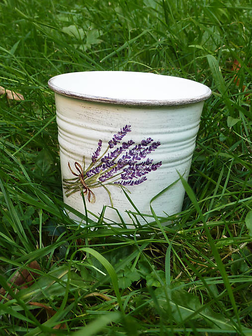 Nádoby - Kvetináč "Levanduľa" - 4892428_