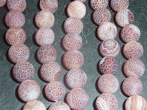 Minerály - Achát škoricovohnedý praskaný 10mm - 4895130_