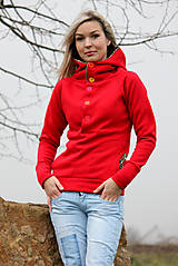 Mikiny - Červená mikina  - 4901512_