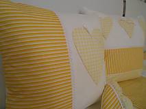 Úžitkový textil - Prehoz, vankúš patchwork vzor smotanovo-žltý, vankúš - 4903217_