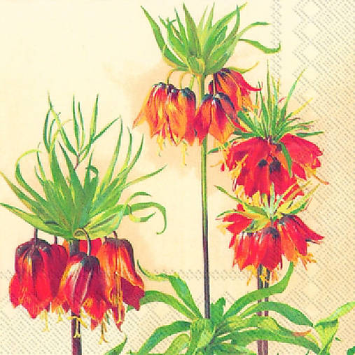  - Servítka "Fritillaria imperialis" - 4902755_