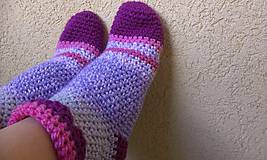 Ponožky, pančuchy, obuv - veselé ponožko-papučky :)  (č.38-4o) - 4909311_