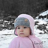 Detské čiapky - Zimná... letecká II. - 4911527_