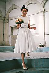 Šaty - elegantné hodvábene svadobné šaty pre sl.A - 4913576_