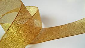 Galantéria - Stuha brokátová zlatá 40 mm - 4942562_
