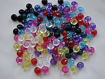 Korálky - Rondelky plast 4,5x6mm-MIX-160ks - 4939052_