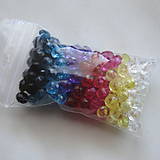 Korálky - Rondelky plast 4,5x6mm-MIX-160ks - 4939053_
