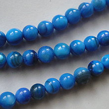 Korálky - Perleť 5mm-1ks (modrá) - 4939050_