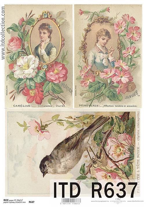  - ryžový papier Vintage - 4942424_