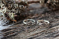 Prstene - strieborný prsteň - nekonečná láska - 4945441_
