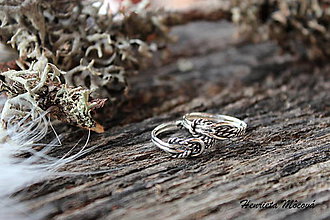 Prstene - strieborný prsteň - nekonečná láska - 4945440_