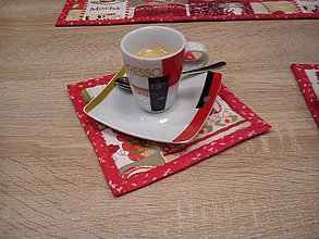 Úžitkový textil - pozvanie na kávu...II - podšálky - 4951299_