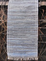 Ručne tkaný koberec, rifľový, jeansový, 70 x 150 cm