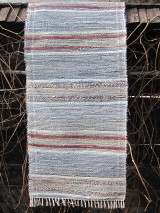 Ručne tkaný koberec,  jeansový, 60x150 cm