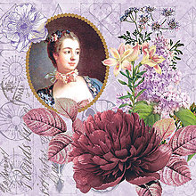 Papier - Dáma a kvet - 4951792_