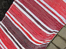 koberec tkaný červený tradičný cca 70 x 400 cm