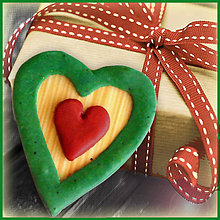 Magnetky - Valentínska magnetka - srdce (v natur farbách) - 4957851_