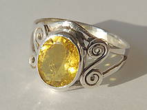 Prstene - Jedinečný žltý turmalín - 4969726_