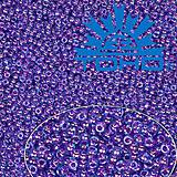 Korálky - Toho Rokajl 11/0 Inside-Color Aqua/Purple Lined 8g (19/252) - 4974254_
