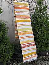 Úžitkový textil - tkaný koberec oranžový 70 x 350 cm - 4976992_