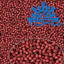 Korálky - TOHO Rokajl 11/0 (Round)č.2113 Silver-Lined Milky Pomegranate,25g - 4978782_