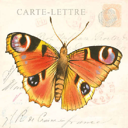  - Servítky "Butterfly cards - 4 motívy", ihneď - 4980389_
