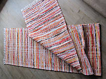 Ručne tkaný koberec - oranžový melír 70 x 200 cm
