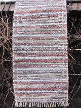 Úžitkový textil - Ručne tkaný koberec rifľový/mix hnedá - 4986922_