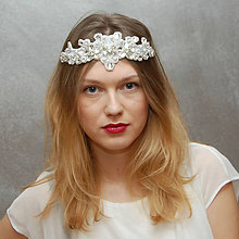 Ozdoby do vlasov - Wedding Lace Collection ... čelenka - 4990596_